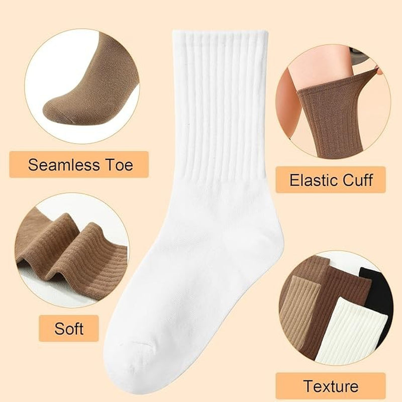 6 Pairs of Socks Women’S Cotton Ankle Crew Socks UK 4.5-7 Running & Casual Wear