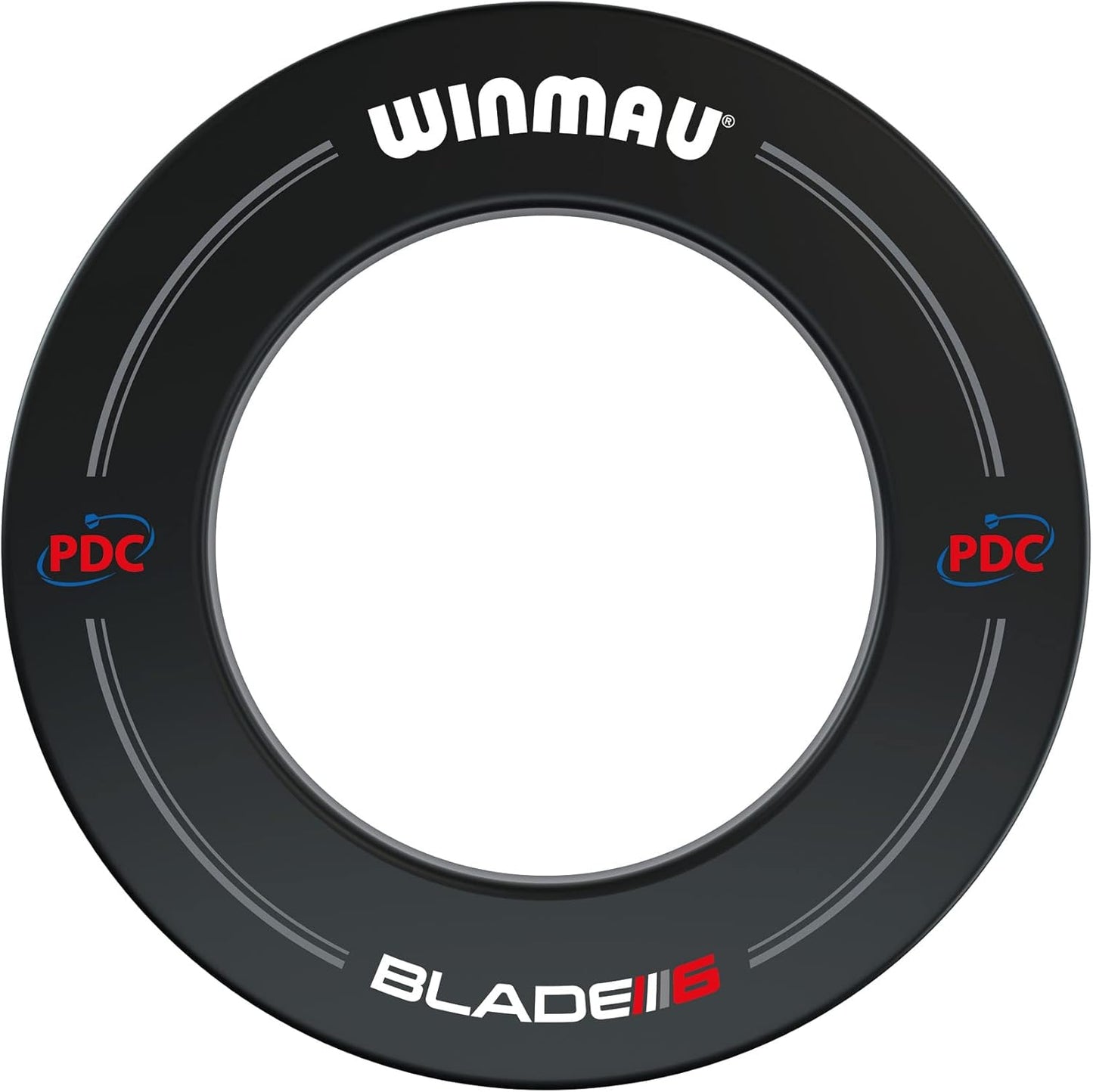 Blade 6 PDC Design Dart Board Surround Ring - Available in Grey, Black, Red and Blue - Durable Backboard Wall Protector for Dartboards - Professional Darts Accessories