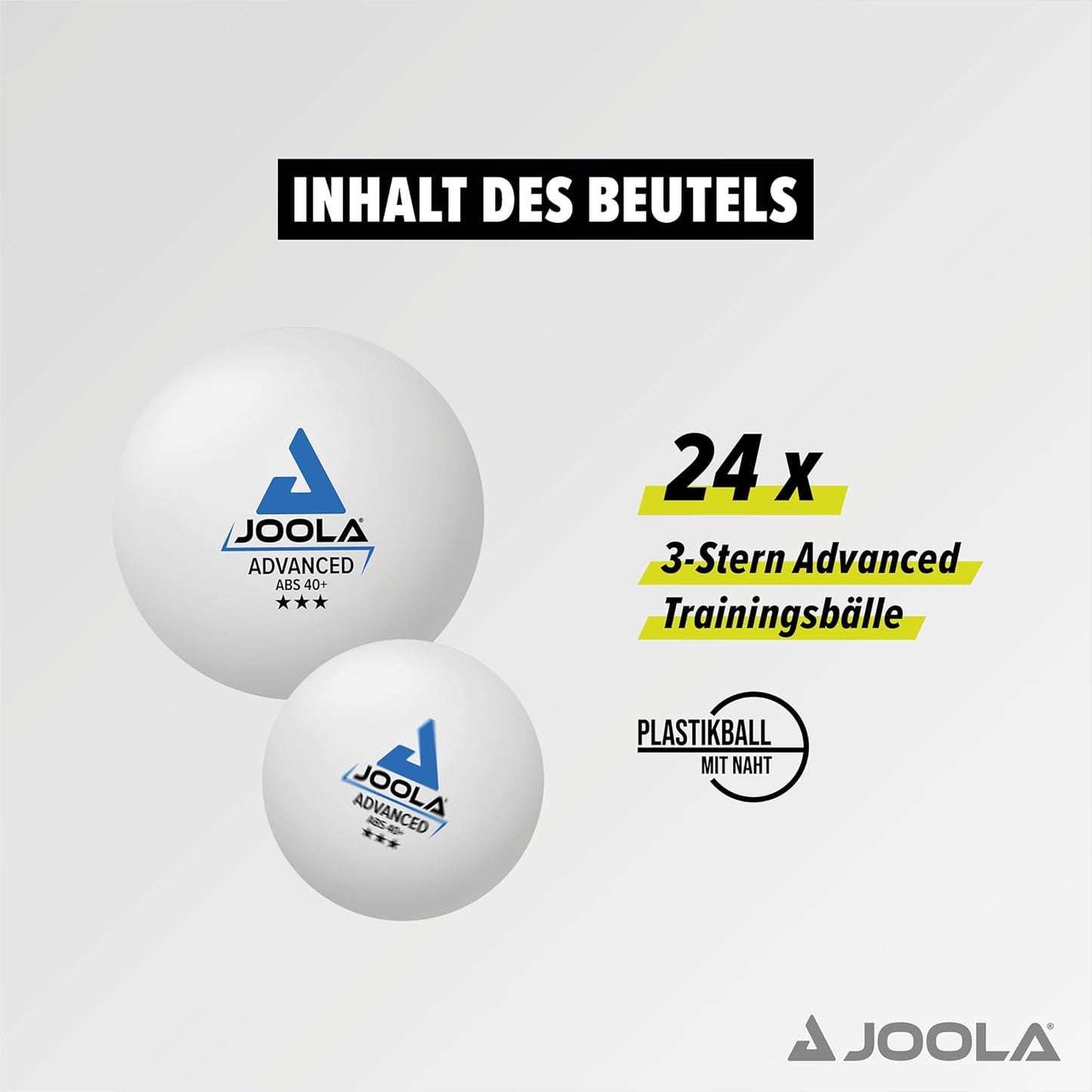 15 Pack 40Mm 3 Star Advanced Table Tennis Balls (12 White, 3 Orange) - Machine Stitched ABS Plastic - ITTF Approved - Adults