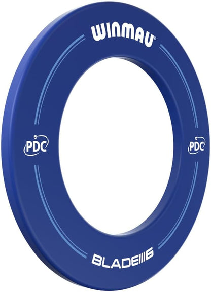 PDC Printed Dart Board Surround Ring - Blue - Durable Backboard Wall Protector for Dartboards - Professional Darts Accessories