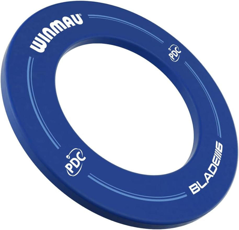 PDC Printed Dart Board Surround Ring - Blue - Durable Backboard Wall Protector for Dartboards - Professional Darts Accessories