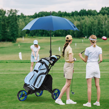 3 Wheel Golf Push Pull Cart with Adjustable Height Handle