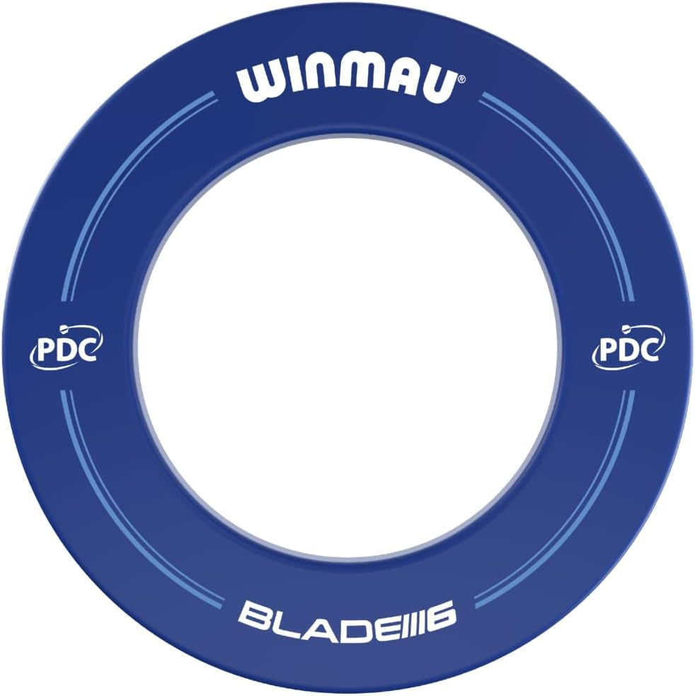 PDC Printed Dart Board Surround Ring - Blue - Durable Backboard Wall Protector for Dartboards - Professional Darts Accessories