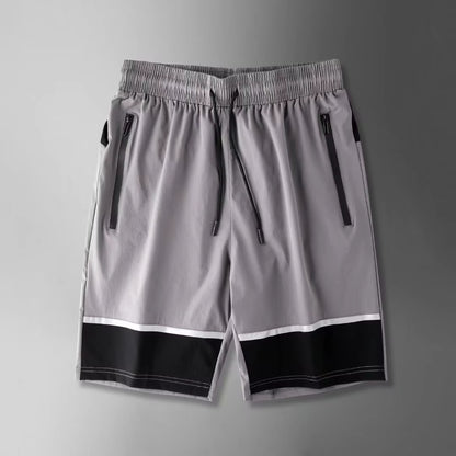 Mens Running Shorts Gym Wear Fitness Workout Shorts Men Sport Short Pants Soccer Training Shorts with Zip Pocket