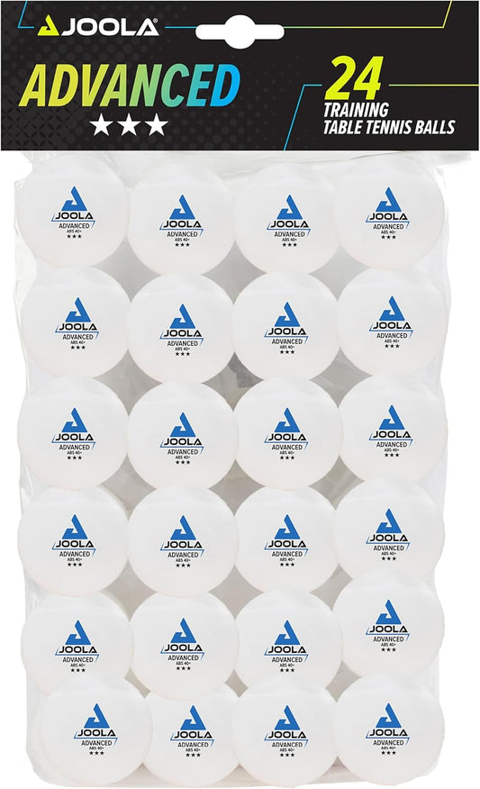 15 Pack 40Mm 3 Star Advanced Table Tennis Balls (12 White, 3 Orange) - Machine Stitched ABS Plastic - ITTF Approved - Adults