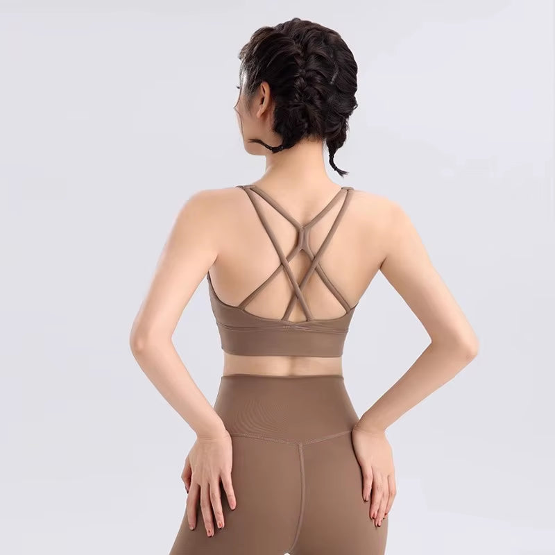 Women Breathable Yoga Set 2Pcs Sport Suit Gym Wear Workout Clothes Gym Crop Top High Waist Legging Fitness Bra Set Sports Suits